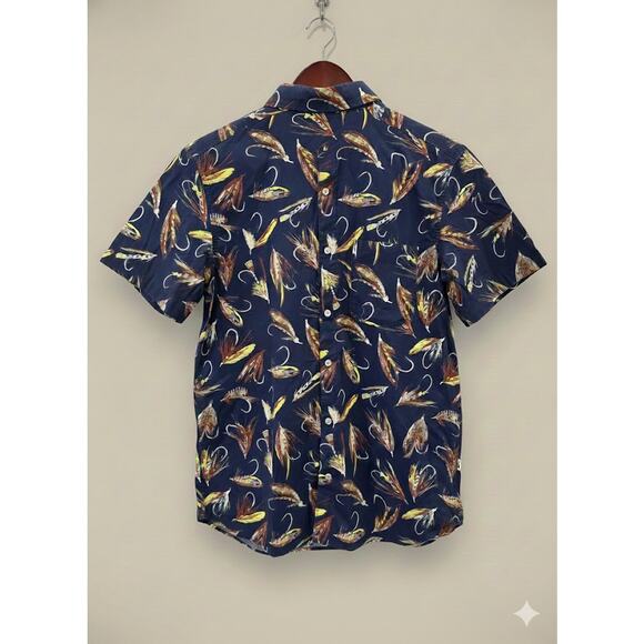 New The North Face Men Backpacker Navy Fishing Baytrail Button Pocket SS Shirt L - Picture 2 of 6